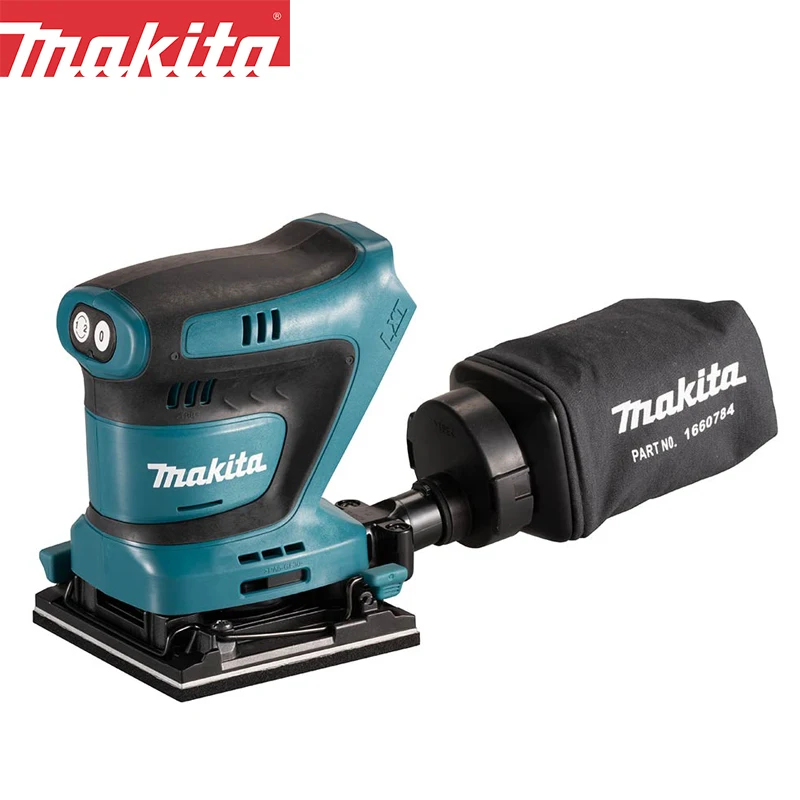Makita DBO480Z Sander 18V LXT 1/4 Lithium Power Tools Cordless Sheet Palm 14000OPM 28000RPM Sander Tool Only 
Makita DBO480Z Sander 18V LXT 1/4 Lithium Power Tools Cordless Sheet Palm 14000OPM 28000RPM Sander Tool Only