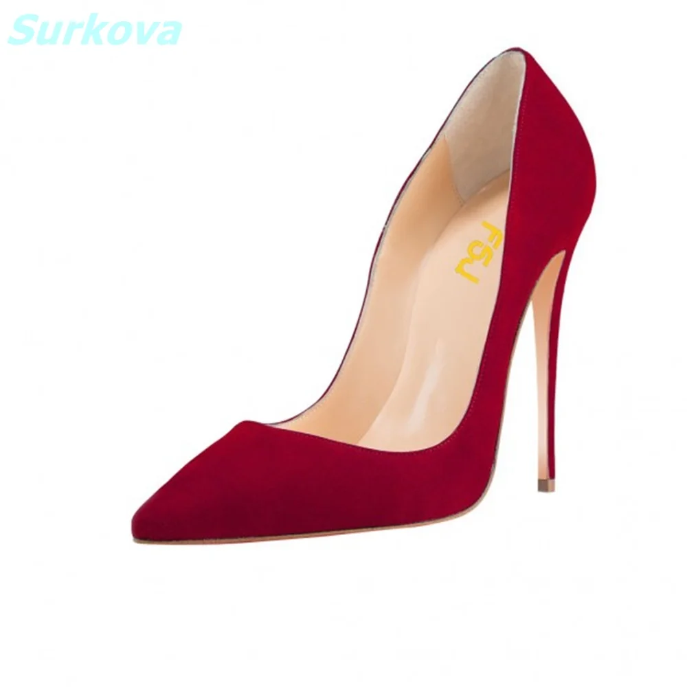 Suede Stiletto Heel Pumps Pointy Toe Shallow Slip On Dress Women Shoes Thin High Heel Classic Party For Office Lady High Quality
Suede Stiletto Heel Pumps Pointy Toe Shallow Slip On Dress Women Shoes Thin High Heel Classic Party For Office Lady High Quality