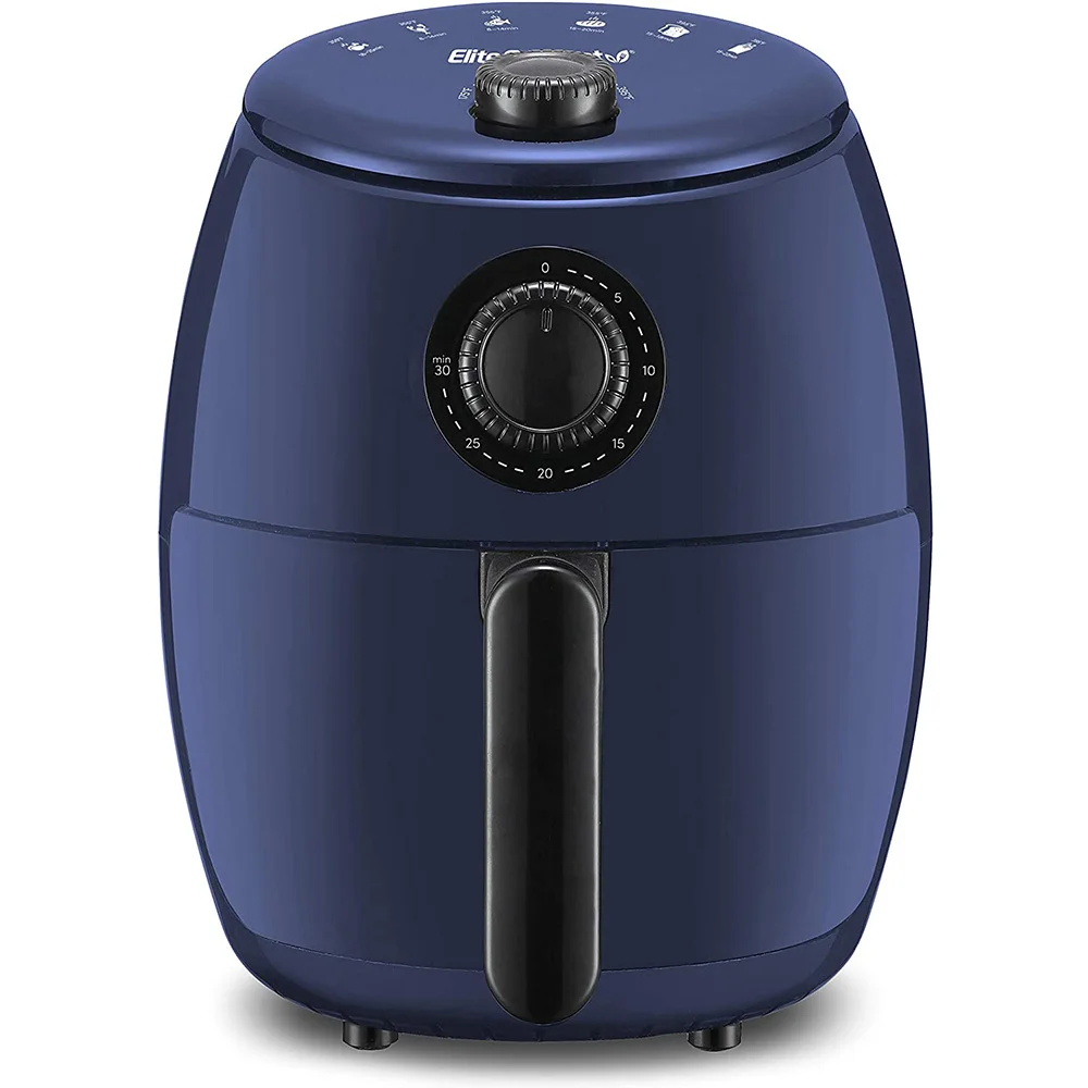 

Elite Gourmet EAF-0201BG# Personal 2.1 Qt. Compact Space Saving Electric Hot Air Fryer Oil-Less Healthy Cooker, Timer
