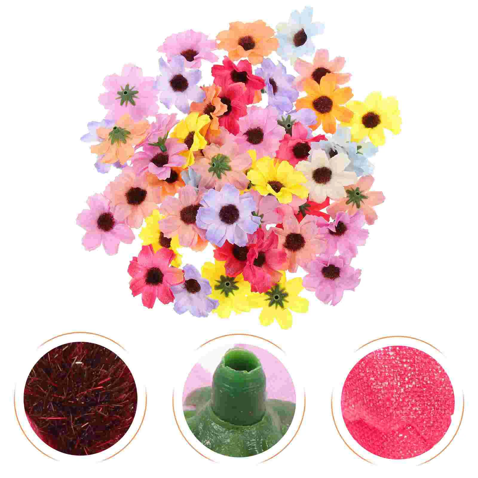 50Pcs Faux Flowers Heads Artificial Silk Daisy Flowers Embellishments Faux Flowers Crafts
50Pcs Faux Flowers Heads Artificial Silk Daisy Flowers Embellishments Faux Flowers Crafts