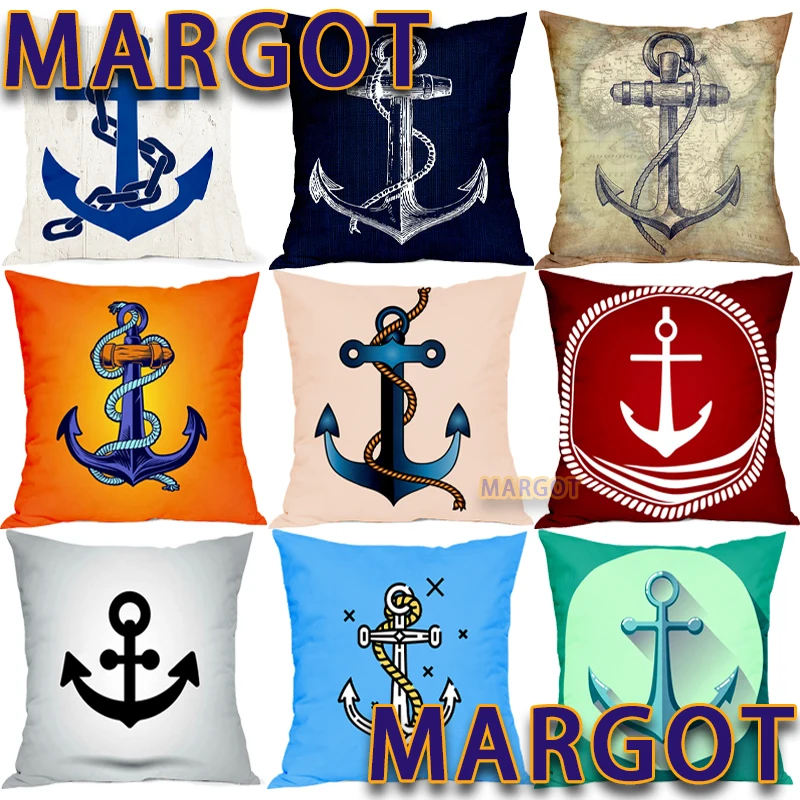 Square Throw Pillowcase Cushion Cover, Sailor Design with Circular Rope and Anchor Antique Maritime Nautical
Square Throw Pillowcase Cushion Cover, Sailor Design with Circular Rope and Anchor Antique Maritime Nautical