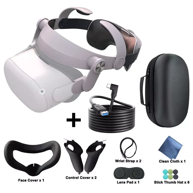 Adjustable For Oculus Quest 2 Halo Strap for Oculus Quest 2 Elite Strap 100% Fit Head Comfortable Fiit VR T2 Headset Accessories
Adjustable For Oculus Quest 2 Halo Strap for Oculus Quest 2 Elite Strap 100% Fit Head Comfortable Fiit VR T2 Headset Accessories
