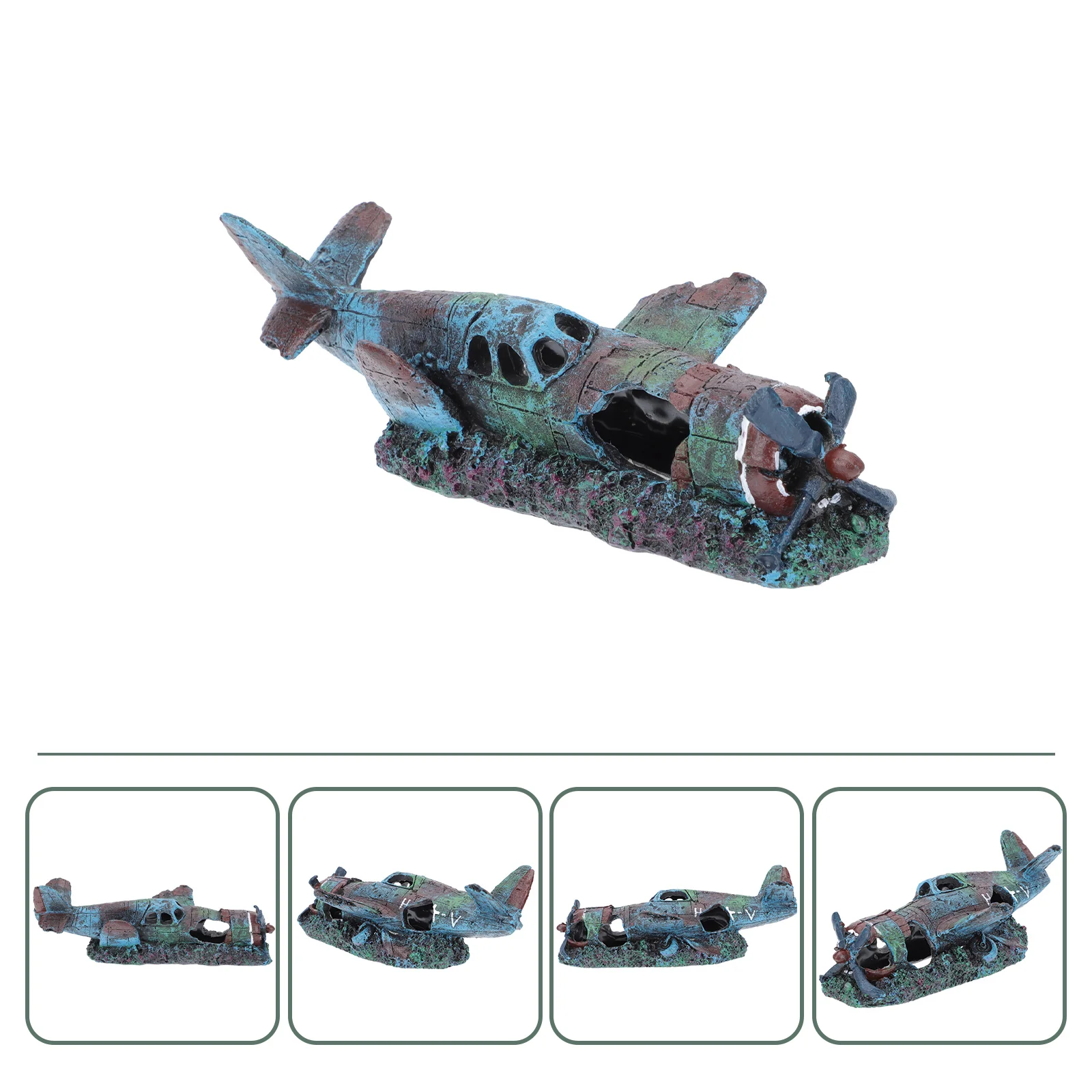 Aquarium Decorations Shelter Reptile Fighter Betta Cave Plane Resin Sunken House Ship Tank Hiding Cichlid Hut Material Airplane 
Aquarium Decorations Shelter Reptile Fighter Betta Cave Plane Resin Sunken House Ship Tank Hiding Cichlid Hut Material Airplane