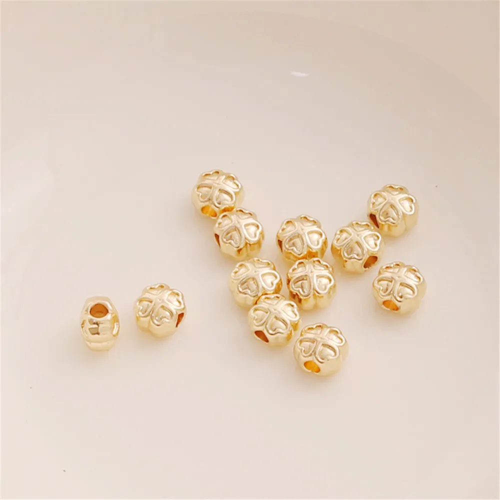 14K Gold Plated Double Sided Spacer Beaded Large Hole Beaded DIY Jewelry Earrings Bracelet Necklace Handmade Accessories
14K Gold Plated Double Sided Spacer Beaded Large Hole Beaded DIY Jewelry Earrings Bracelet Necklace Handmade Accessories