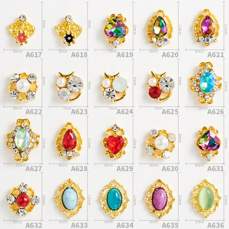 New 3D Nail Art Crystal Rhinestones Mix Colors For Nail Charms Decoration Alloy Opal Design Nail Art Accessories 10pcs YMRRE0009 
New 3D Nail Art Crystal Rhinestones Mix Colors For Nail Charms Decoration Alloy Opal Design Nail Art Accessories 10pcs YMRRE0009