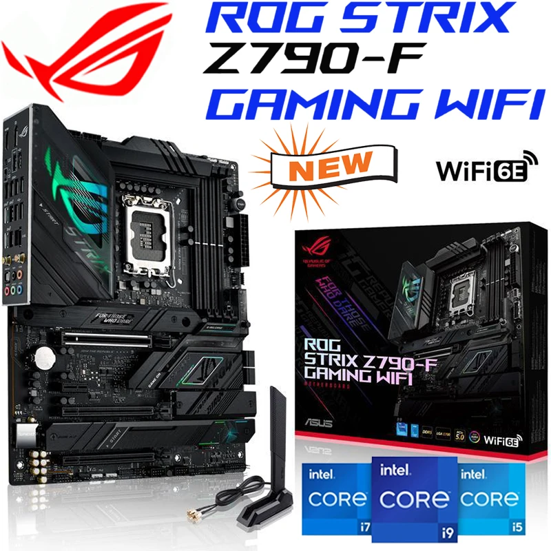 Материнская плата ASUS ROG Strix, Игровая плата с Wi-Fi 6E Intel Z790, материнская плата DDR5, поддержка процессора Intel i3 i5 i7 i9, ATX, LGA 1700
Материнская плата ASUS ROG Strix, Игровая плата с Wi-Fi 6E Intel Z790, материнская плата DDR5, поддержка процессора Intel i3 i5 i7 i9, ATX, LGA 1700