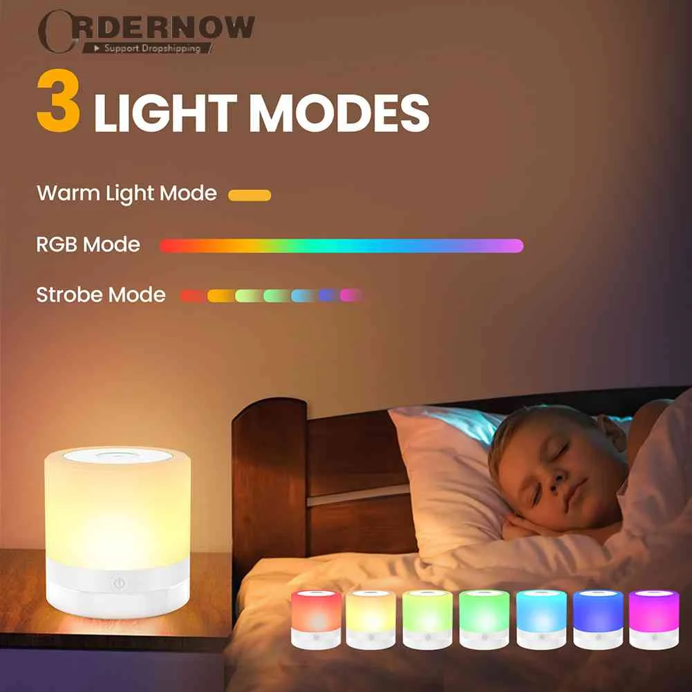 7 Color Changing Night Light RGB Remote Control Touch Dimmable Lamp Portable Table Bedside Lamps USB Rechargeable Night Lamp
7 Color Changing Night Light RGB Remote Control Touch Dimmable Lamp Portable Table Bedside Lamps USB Rechargeable Night Lamp