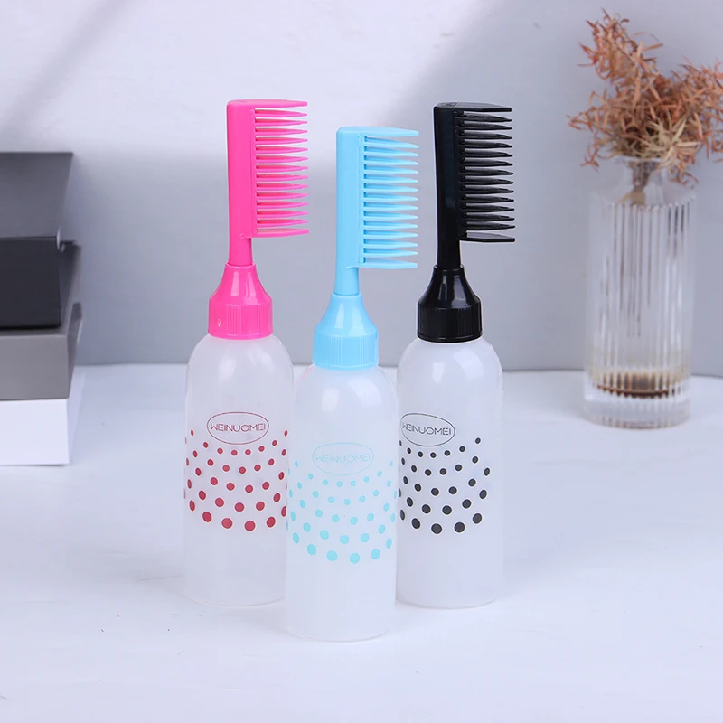 150ml Multicolor Plastic Hair Dye Refillable Bottle Applicator Comb Dispensing Salon Hair Coloring Hairdressing Styling Tool
150ml Multicolor Plastic Hair Dye Refillable Bottle Applicator Comb Dispensing Salon Hair Coloring Hairdressing Styling Tool
