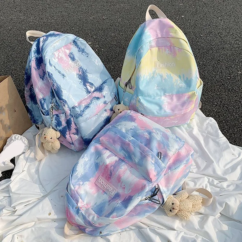 Fashion Women's Nylon Backpack Travel And Leisure Tie Dye Student Large Capacity School Bag Laptop Backpack
Fashion Women's Nylon Backpack Travel And Leisure Tie Dye Student Large Capacity School Bag Laptop Backpack