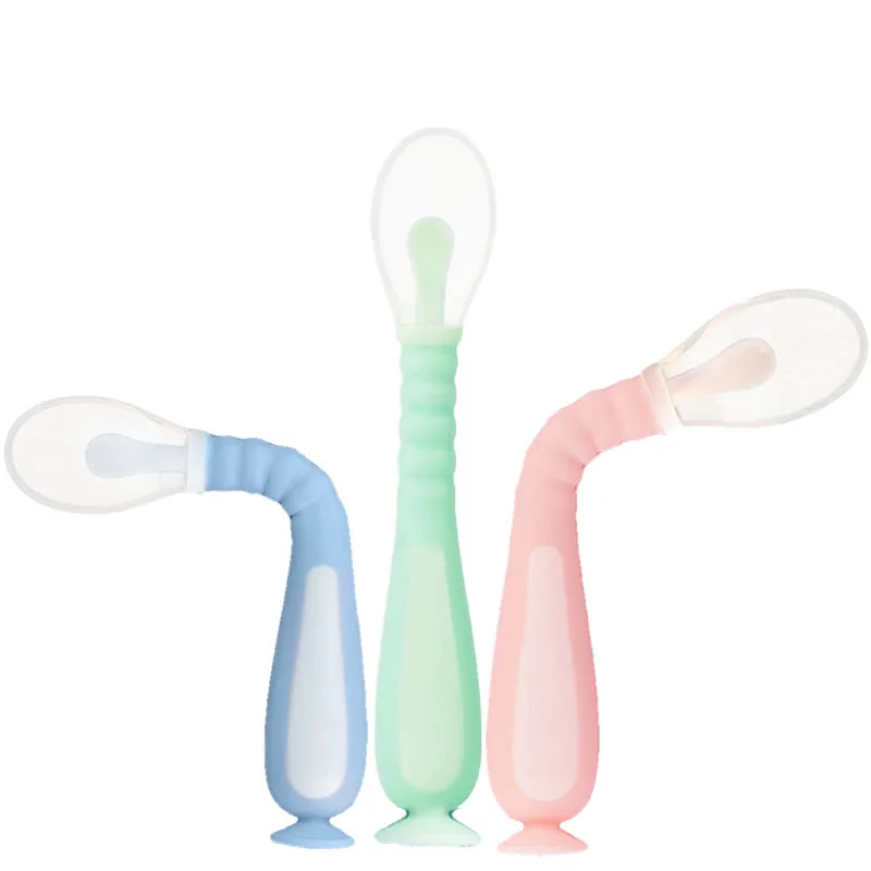 Baby Silicone Twist Spoon Portable Baby Training Utensil Anti-slip Handle Heat-Resistant Soup Ladle Infant Feeding Spoon
Baby Silicone Twist Spoon Portable Baby Training Utensil Anti-slip Handle Heat-Resistant Soup Ladle Infant Feeding Spoon