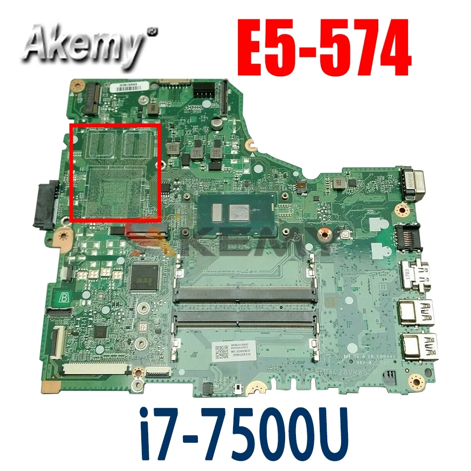 Материнская плата Akemy для ноутбука ACER Aspire E5-574 i7-7500U, материнская плата DA0Z8VMB8E0 SR2ZV DDR4
Материнская плата Akemy для ноутбука ACER Aspire E5-574 i7-7500U, материнская плата DA0Z8VMB8E0 SR2ZV DDR4