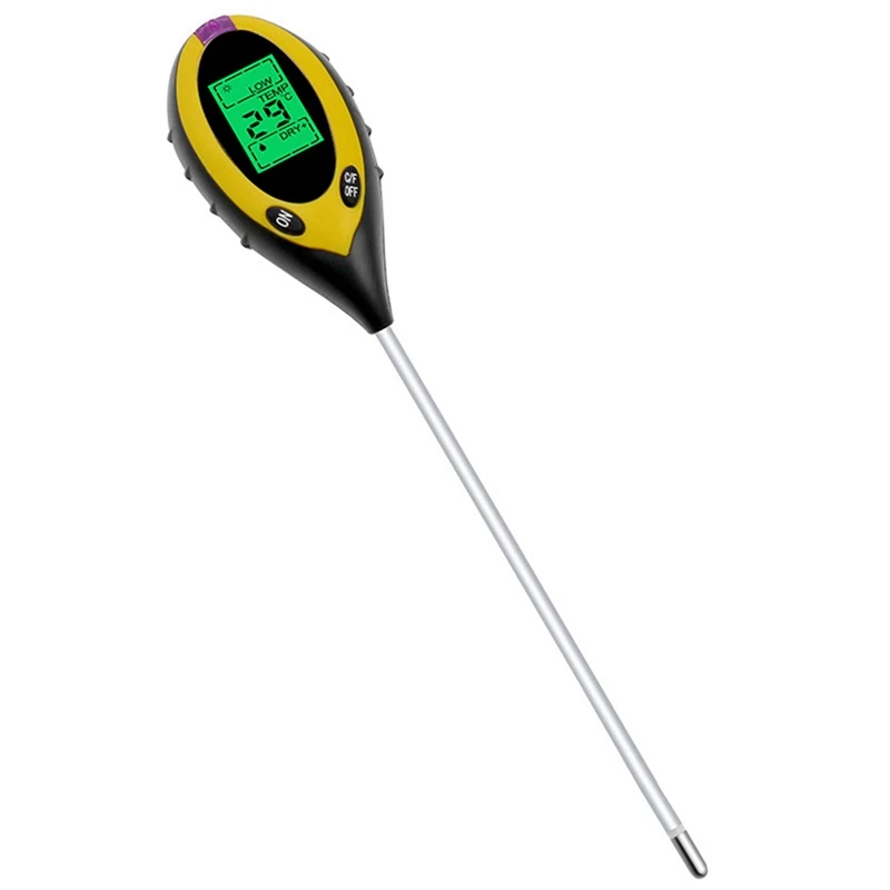 3X 4 In 1 Soil PH Meter Tester Soil Tester PH Moisture Meter Temperature Sunlight Intensity Measurement Analysis
3X 4 In 1 Soil PH Meter Tester Soil Tester PH Moisture Meter Temperature Sunlight Intensity Measurement Analysis