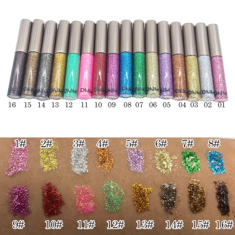 16 Colors Glitter Liquid Eyeliner Pearlescent Sequins Bright Eye Shadow Shiny Long Lasting Waterproof Eyeshadow Makeup Cosmetic
16 Colors Glitter Liquid Eyeliner Pearlescent Sequins Bright Eye Shadow Shiny Long Lasting Waterproof Eyeshadow Makeup Cosmetic