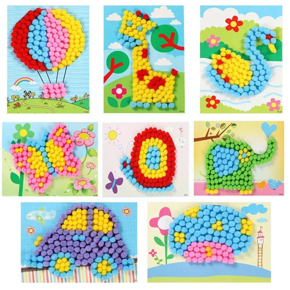 New Hair Ball Painting Manual Stereo Sticker Make Diy Material Educational Toys Children Packs Activities M3h5
New Hair Ball Painting Manual Stereo Sticker Make Diy Material Educational Toys Children Packs Activities M3h5