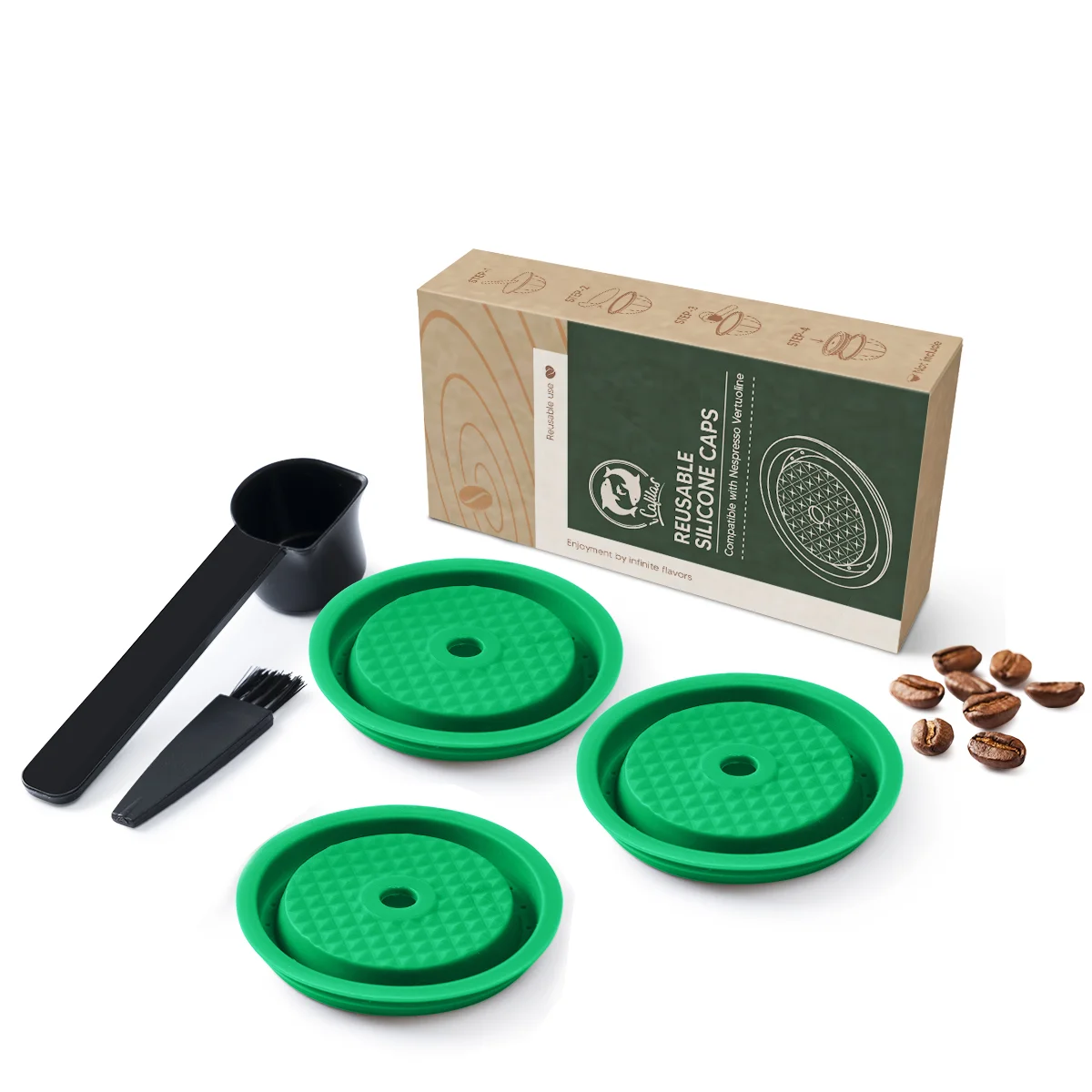 Новинка icafilas для Nespresso Vertuo, многоразовая крышка капсулы для кофе, крышка капсулы для Nespresso Vertuoline, Пищевая силиконовая крышка
Новинка icafilas для Nespresso Vertuo, многоразовая крышка капсулы для кофе, крышка капсулы для Nespresso Vertuoline, Пищевая силиконовая крышка