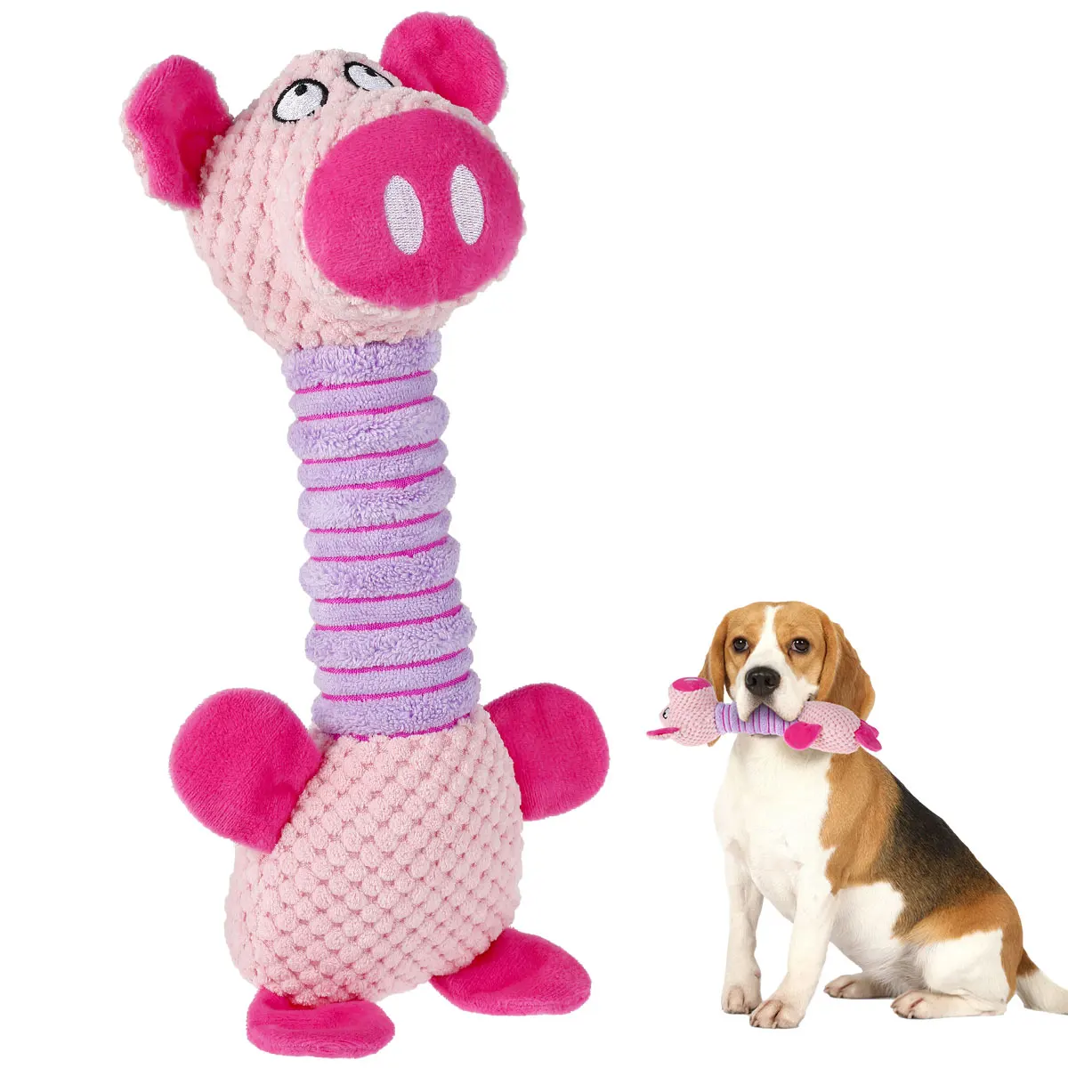 Squeaky Plush Dog Toy Durable Dog Chew Toy Interactive Pink Pig Stuffed Dog Biting Toy for Cats and Dogs Puppy Teeth Cleaning
Squeaky Plush Dog Toy Durable Dog Chew Toy Interactive Pink Pig Stuffed Dog Biting Toy for Cats and Dogs Puppy Teeth Cleaning