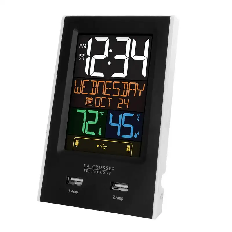 . Stylish, Alarm-Equipped Black Desktop USB Charging Station with C86224 - A Must-Have for Office and Home!
. Stylish, Alarm-Equipped Black Desktop USB Charging Station with C86224 - A Must-Have for Office and Home!