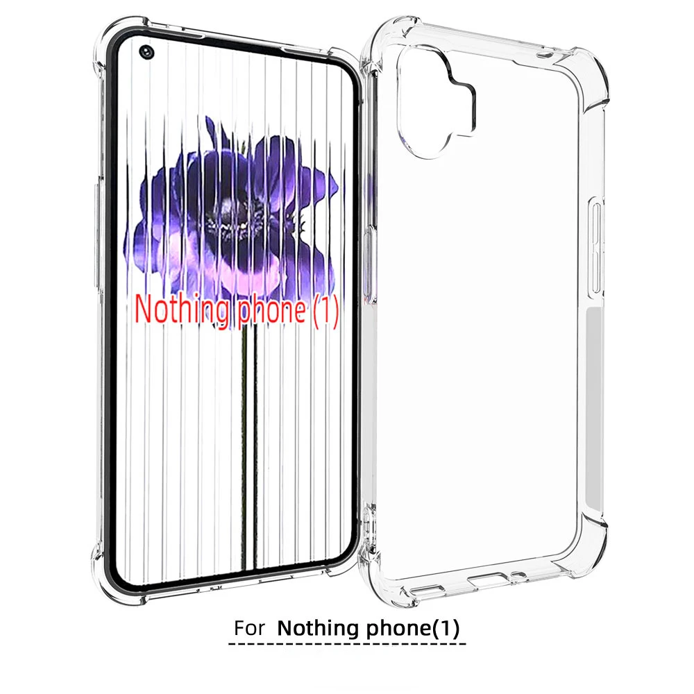 

Air-bag Case for Nothing Phone 1 One Phone1 (1) 6.55 inch Cover Transparent Clear Antiknock Soft Crystal TPU Shell Fundas Bumper