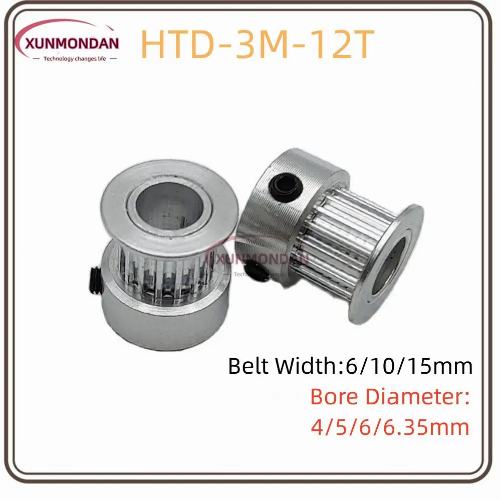 Xunmondan 3D Printer Parts HTD 3M Timing Pulley 12 Tooth Teeth Bore 4/5/6/6.35mm Synchronous Wheels Width 6/10/15mm
Xunmondan 3D Printer Parts HTD 3M Timing Pulley 12 Tooth Teeth Bore 4/5/6/6.35mm Synchronous Wheels Width 6/10/15mm