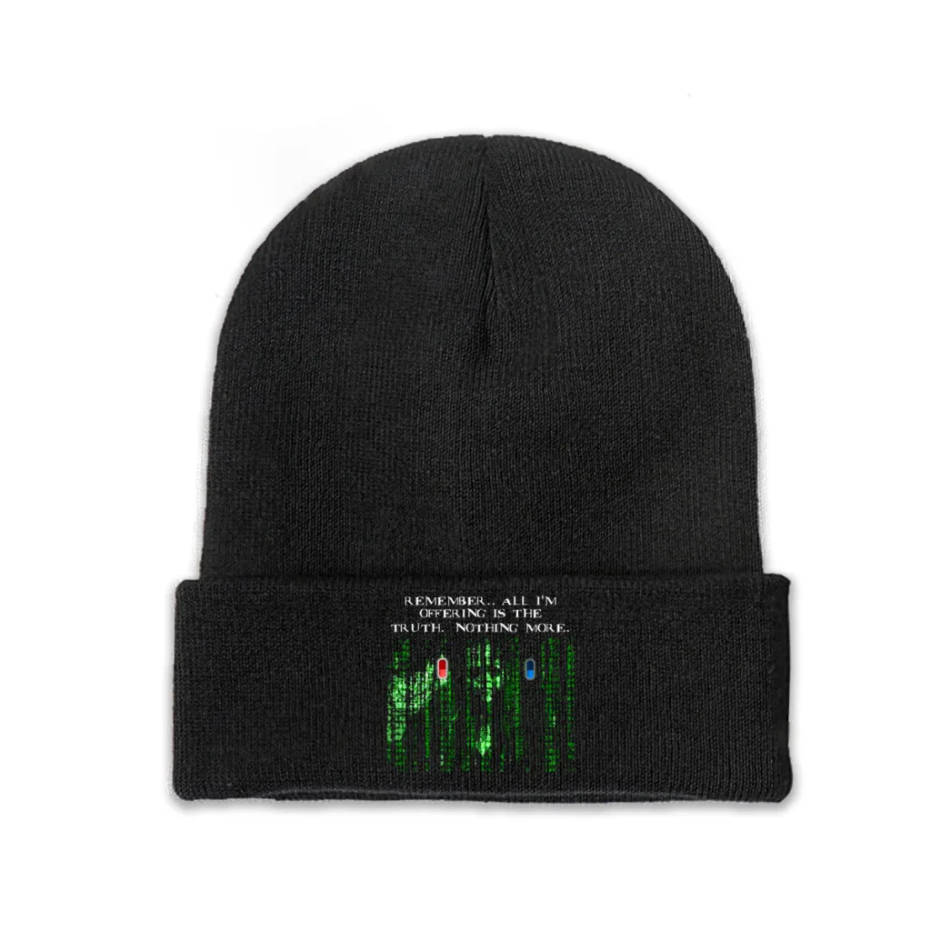 Knit Hat The Matrix Neo Morpheus Film Winter Warm Beanie Caps Blue Or Red Pill Choice Men Women Fashion Casual Bonnet
Knit Hat The Matrix Neo Morpheus Film Winter Warm Beanie Caps Blue Or Red Pill Choice Men Women Fashion Casual Bonnet