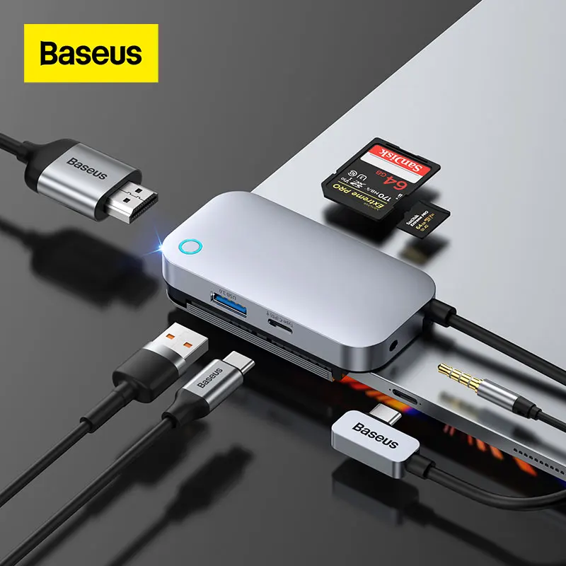 Baseus USB C HUB for iPad Pro 2021 M1 Xiaomi Tablet USB 3.0 HDMI-compatible USB HUB for MacBook Pro Air HUB Docking Station
Baseus USB C HUB for iPad Pro 2021 M1 Xiaomi Tablet USB 3.0 HDMI-compatible USB HUB for MacBook Pro Air HUB Docking Station