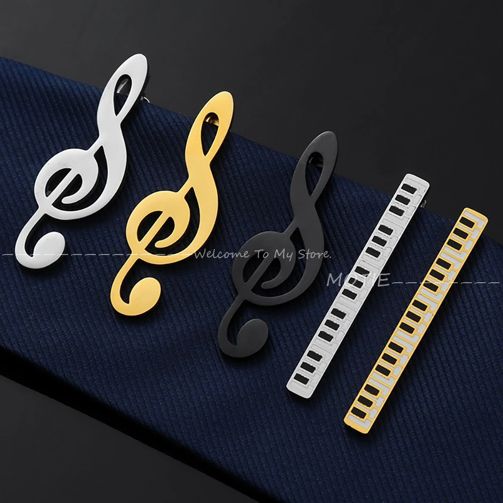 Hot Sale Men's Music Notation Metal Golden Piano Keys Necktie Clip Stainless Steel Clips Pin For Party Wedding Clips Accessories
Hot Sale Men's Music Notation Metal Golden Piano Keys Necktie Clip Stainless Steel Clips Pin For Party Wedding Clips Accessories