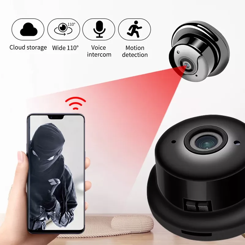 Hot Ticket V380 HD Mini Camera Wireless Portable Camcorder WiFi IP Motion Detecting Remote View P2P Micro Webcam 1080P Video Min
Hot Ticket V380 HD Mini Camera Wireless Portable Camcorder WiFi IP Motion Detecting Remote View P2P Micro Webcam 1080P Video Min
