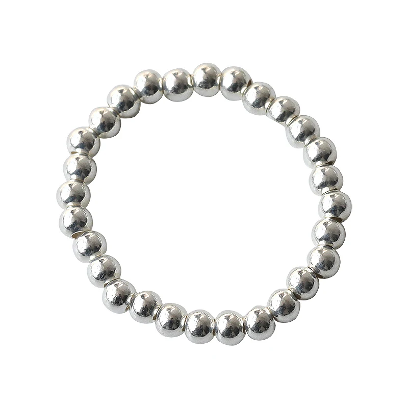 925 sterling silver elastic rope ring round beads for women simple design light luxury ring niche fashion cold wind high sense
925 sterling silver elastic rope ring round beads for women simple design light luxury ring niche fashion cold wind high sense