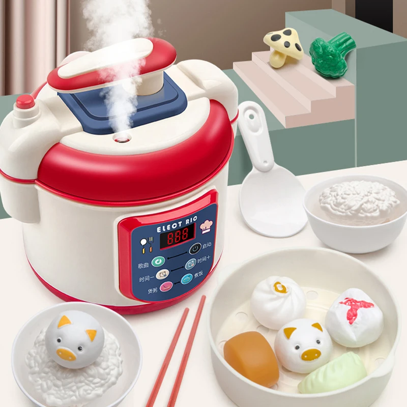 DIY Mini Play House Kitchen Induction Cooker Toy Cooking Tableware Rice Cooker Education Parent-child Interaction Children Toys
DIY Mini Play House Kitchen Induction Cooker Toy Cooking Tableware Rice Cooker Education Parent-child Interaction Children Toys
