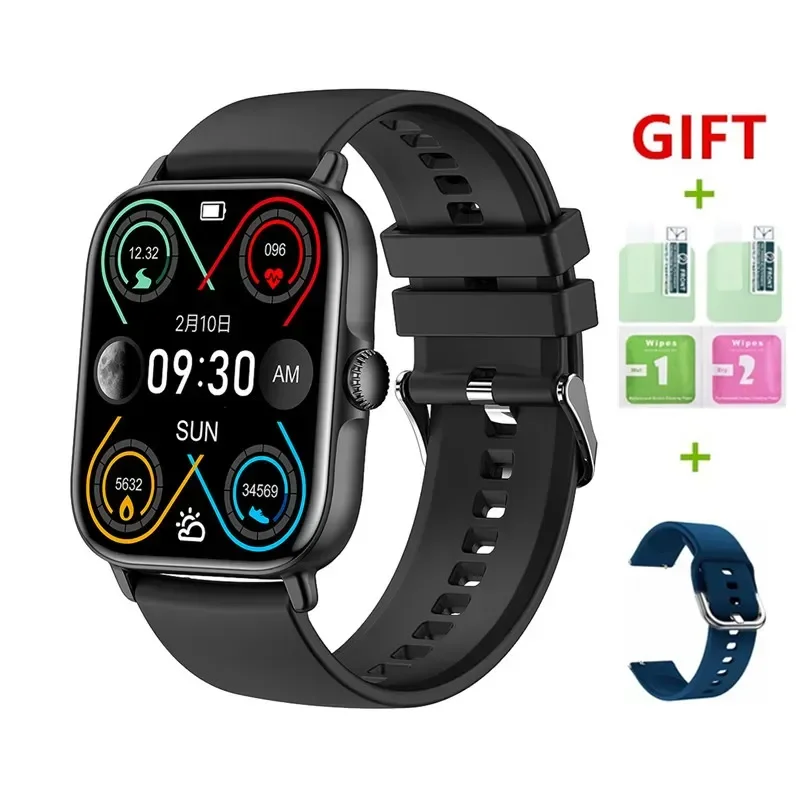 New T12 Bluetooth-Call Smartwatch Men Women 1.81inch Full Touch Screen Blood Pressure Sports Fitness Waterproof Smart Watch
New T12 Bluetooth-Call Smartwatch Men Women 1.81inch Full Touch Screen Blood Pressure Sports Fitness Waterproof Smart Watch