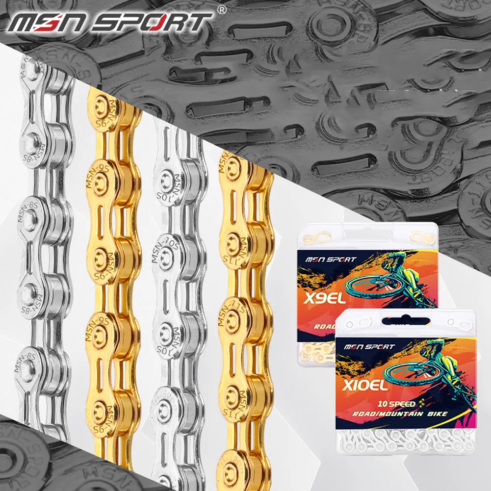 Bicycle Components & Parts Chains MTB Bicycle Chain 8/9/10/11 Speed 116L Mountain Road Bike Hollow Chain
Bicycle Components & Parts Chains MTB Bicycle Chain 8/9/10/11 Speed 116L Mountain Road Bike Hollow Chain