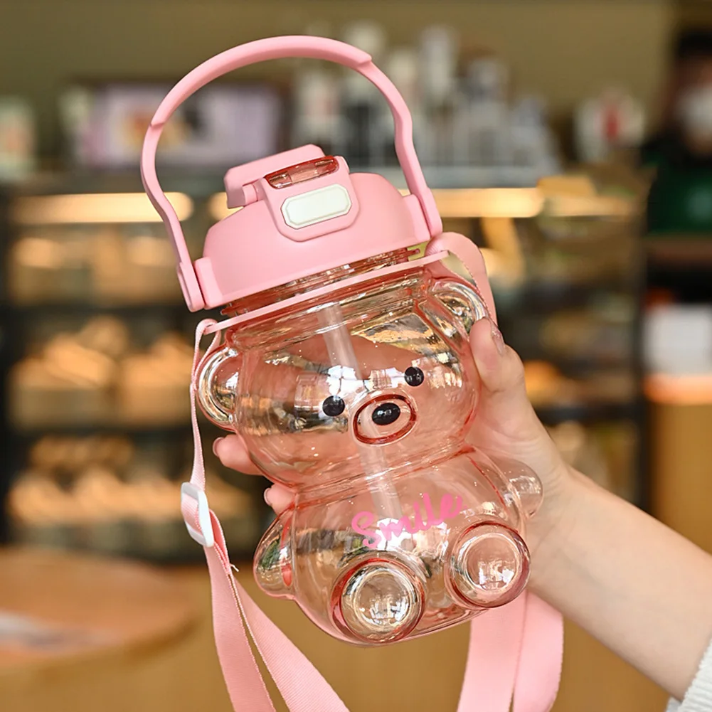 1000ml Water Bottles Kawaii Bear Water Bottle Cute Kids School Outdoor Bottle With Straw Portable Strap Plastic Water
1000ml Water Bottles Kawaii Bear Water Bottle Cute Kids School Outdoor Bottle With Straw Portable Strap Plastic Water