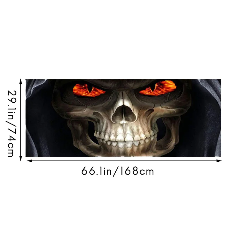 Devil Skull for Truck Jeep Suv Pickup 3D Rear Windshield Decal Sticker Decal Rear Window Glass Poster 168 x 74CM
Devil Skull for Truck Jeep Suv Pickup 3D Rear Windshield Decal Sticker Decal Rear Window Glass Poster 168 x 74CM