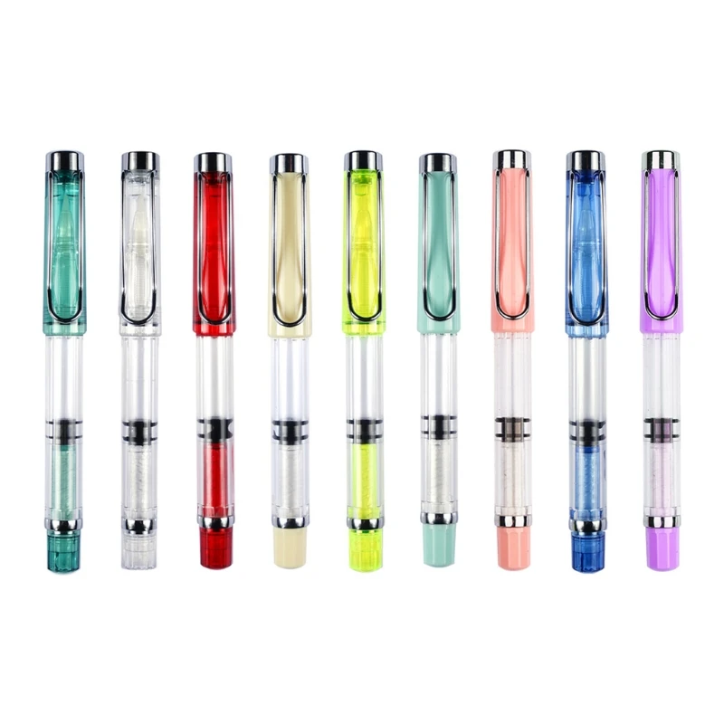 Piston-filled Calligraphy Brush Clear Pen Barrel Removable Ink Sac for Student Beginner Adult Practicing Calligraphy
Piston-filled Calligraphy Brush Clear Pen Barrel Removable Ink Sac for Student Beginner Adult Practicing Calligraphy