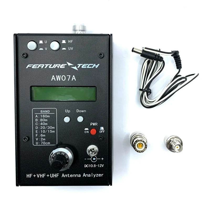 1.5-490MHZ Antenna Analyzer HF/VHF/UHF AW07A Multiband SWR Antenna Meter Tester 160M
1.5-490MHZ Antenna Analyzer HF/VHF/UHF AW07A Multiband SWR Antenna Meter Tester 160M