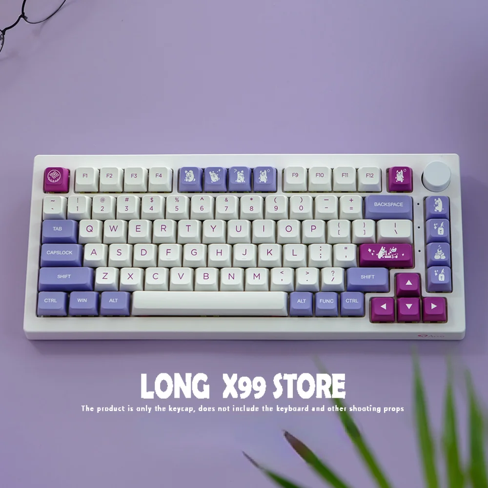 144 Keys MDA Profile GMK Rabbit Keycaps PBT Dye Subbed Purple Keycap For Wired USB Mechanical Keyboard MX Switch 64/68/980/104
144 Keys MDA Profile GMK Rabbit Keycaps PBT Dye Subbed Purple Keycap For Wired USB Mechanical Keyboard MX Switch 64/68/980/104