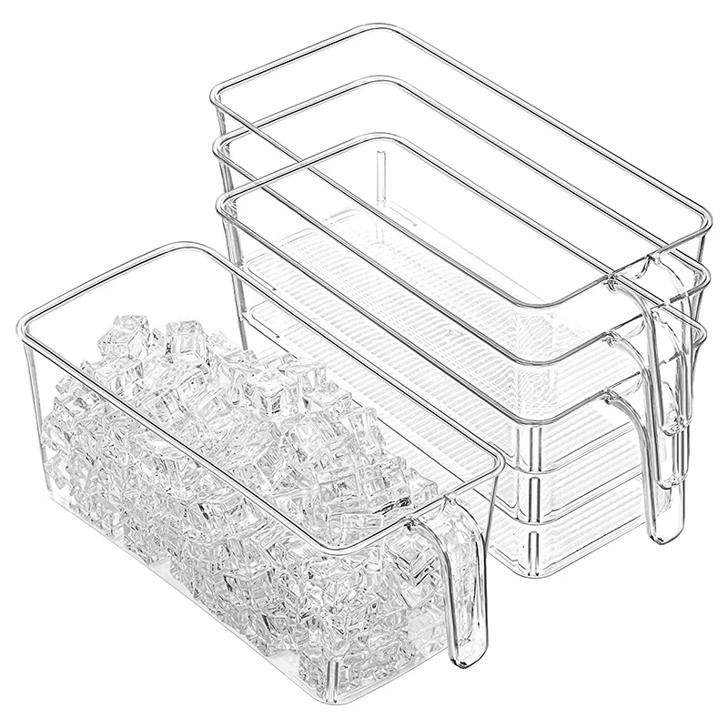 Refrigerator Organizer Bins, Clear Food Storage Bins with Handle for Fridge, Pantry Organization and Storage
Refrigerator Organizer Bins, Clear Food Storage Bins with Handle for Fridge, Pantry Organization and Storage
