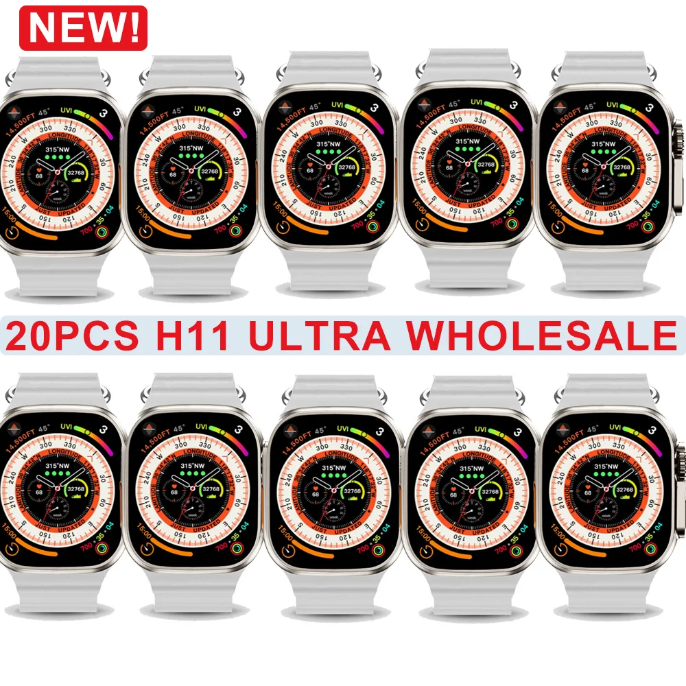 Wholesale H11 Ultra Smart Watch 49mm GPS NFC Smartwatch for Men Titanium Alloy Fitness Watch for Android IOS with Strap Lock
Wholesale H11 Ultra Smart Watch 49mm GPS NFC Smartwatch for Men Titanium Alloy Fitness Watch for Android IOS with Strap Lock