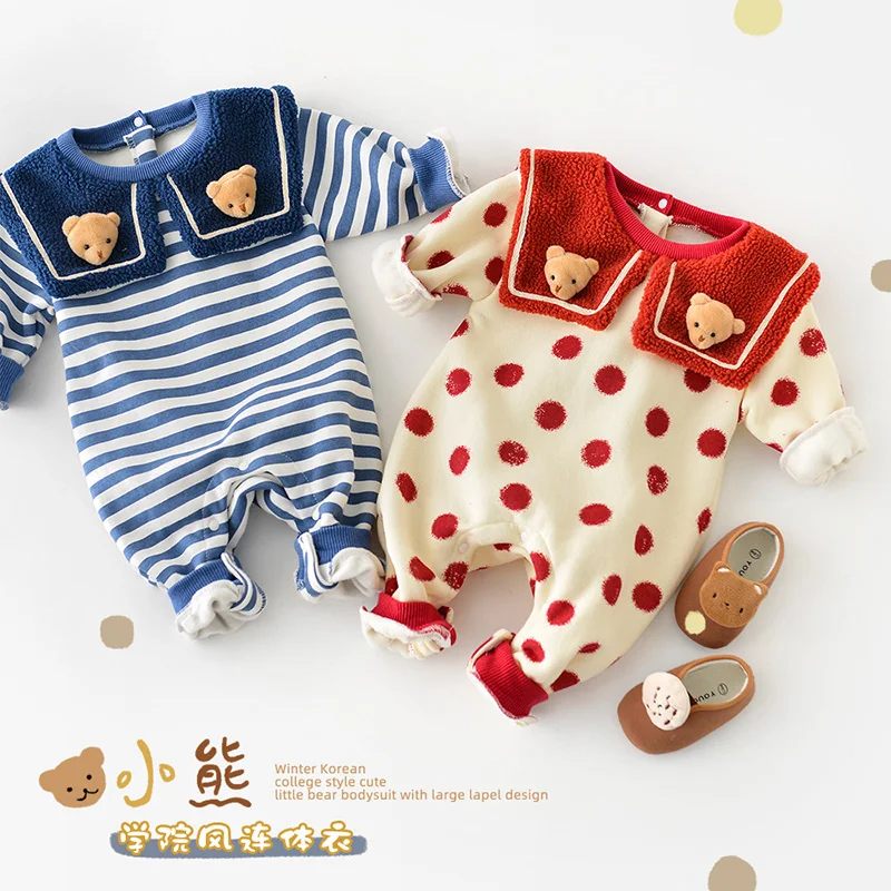 MILANCEL 2021 Winter New Baby Bodysuits Toddler Bear Romper Fur Lining Infant Boys Jumpsuits Brother and Sister Outfit
MILANCEL 2021 Winter New Baby Bodysuits Toddler Bear Romper Fur Lining Infant Boys Jumpsuits Brother and Sister Outfit