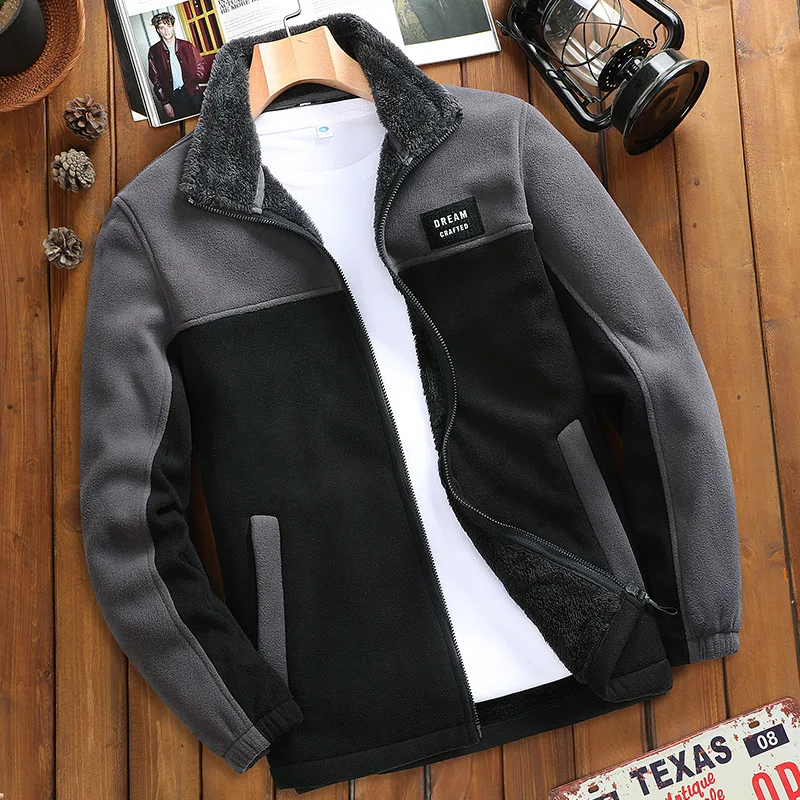 2022 Winter Fleece Jacket Coat Men Thick Warm Fleece Jackets for Men Sports Patchwork Solid Coat Autumn Male Outerwear M-4XL
2022 Winter Fleece Jacket Coat Men Thick Warm Fleece Jackets for Men Sports Patchwork Solid Coat Autumn Male Outerwear M-4XL