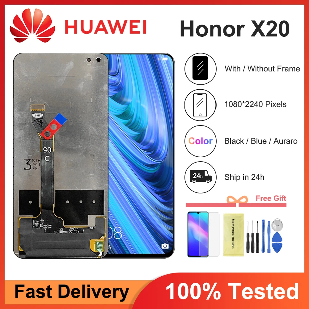 ЖК-дисплей 6,67 ''для Huawei Honor X20, сенсорный экран с дигитайзером в сборе, замена для Honor Nova 8i, ЖК-экран 
ЖК-дисплей 6,67 ''для Huawei Honor X20, сенсорный экран с дигитайзером в сборе, замена для Honor Nova 8i, ЖК-экран