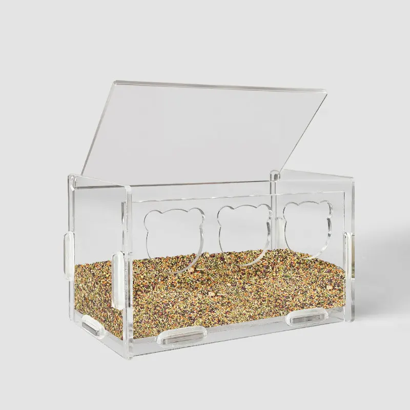 Rutin Chicken Acrylic Feeder Transparent Splash-Proof Food Basin Large-Capacity Trough Feeding Box Put Grain Feed Box
Rutin Chicken Acrylic Feeder Transparent Splash-Proof Food Basin Large-Capacity Trough Feeding Box Put Grain Feed Box