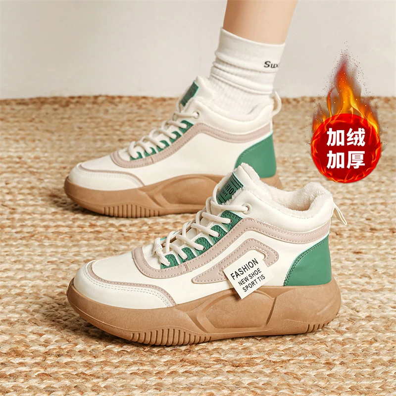 CRLAYDK Women's Fashion High Top Chunky Sneakers Fur Lined Walking Shoes Non Slip Casual Platform Comfort Tennis Snow Botas
CRLAYDK Women's Fashion High Top Chunky Sneakers Fur Lined Walking Shoes Non Slip Casual Platform Comfort Tennis Snow Botas
