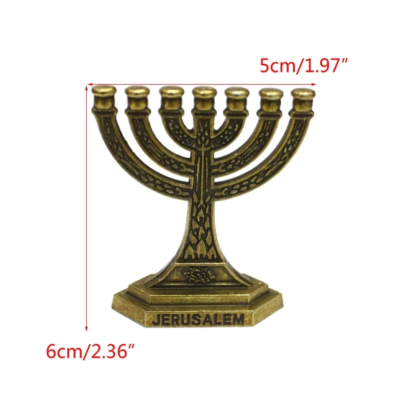 H55A Traditional Jewish Menorah 7 Branch Candlestick Jerusalem Temple Holder 12 Tribes of Israel Menorah Candelabra 
H55A Traditional Jewish Menorah 7 Branch Candlestick Jerusalem Temple Holder 12 Tribes of Israel Menorah Candelabra