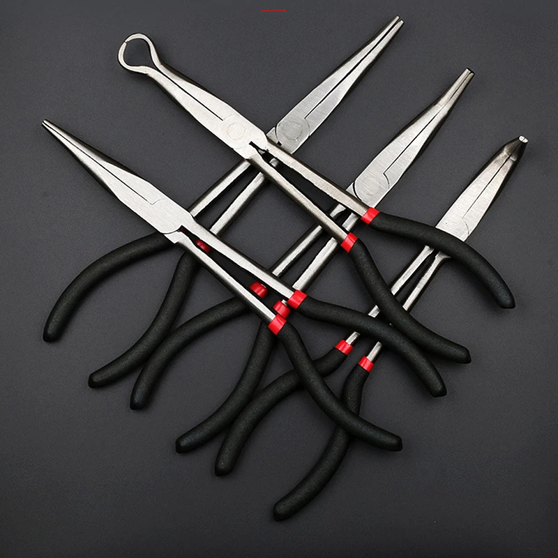 Multifunctional Long Handle Reach Circle Nose Pliers Plug Puller Steel Auto Repair ToolsJewelry Pliers Tool DIY Equipment Plier
Multifunctional Long Handle Reach Circle Nose Pliers Plug Puller Steel Auto Repair ToolsJewelry Pliers Tool DIY Equipment Plier
