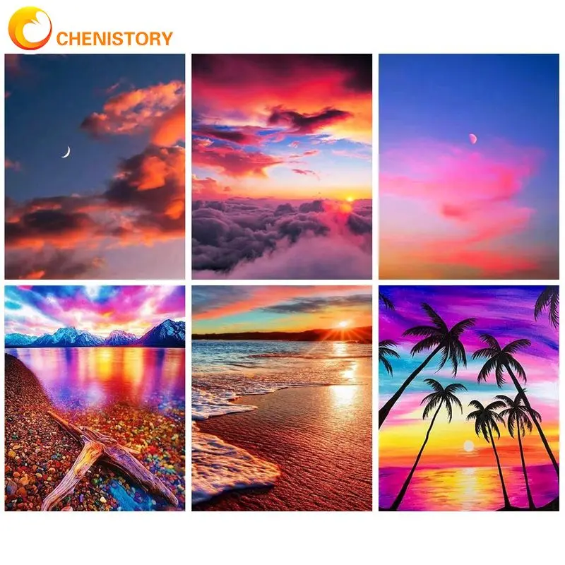 CHENISTORY 5D Square Round Diamond Painting Frame DIY Cross Stitch Crafts Sunset Seascape Mosaic Diamond Embroidery Gift Decors
CHENISTORY 5D Square Round Diamond Painting Frame DIY Cross Stitch Crafts Sunset Seascape Mosaic Diamond Embroidery Gift Decors
