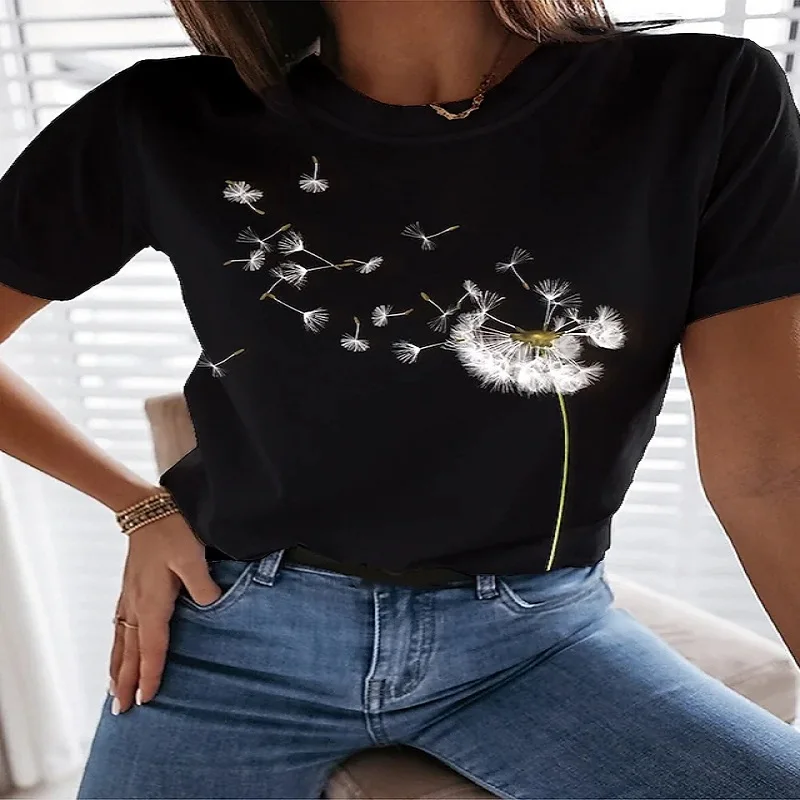 Fashion Shirts 2022 Summer Women's Dandelion Flowers 3D Round Neck Women's T-shirt Short Sleeve Top Women's
Fashion Shirts 2022 Summer Women's Dandelion Flowers 3D Round Neck Women's T-shirt Short Sleeve Top Women's