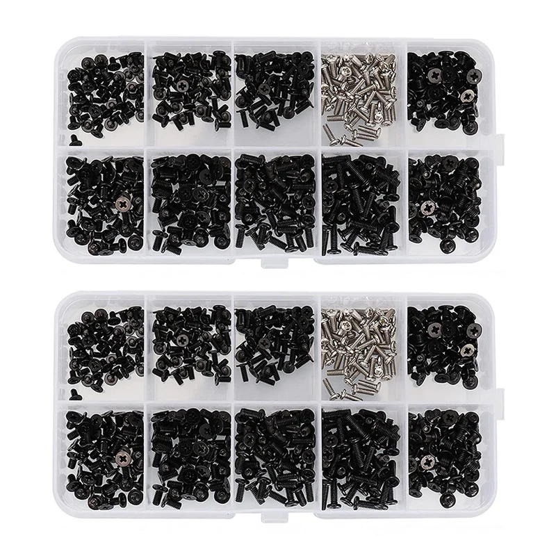 1000Pcs M2 M2.5 M3 Laptop Notebook Computer Screw Kit Set For IBM HP Dell Lenovo Samsung Sony Toshiba Gateway Acer
1000Pcs M2 M2.5 M3 Laptop Notebook Computer Screw Kit Set For IBM HP Dell Lenovo Samsung Sony Toshiba Gateway Acer