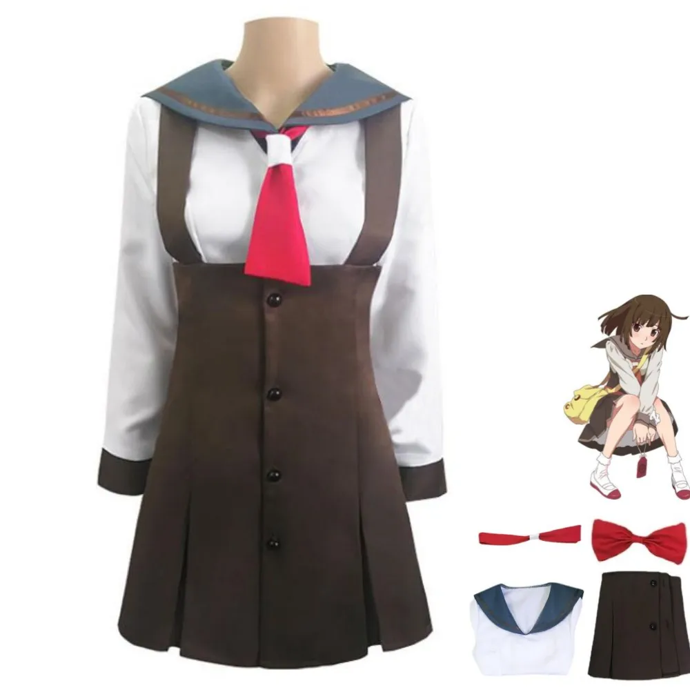 Anime Nisemonogatari Bakemonogatari Monogatari Series Sengoku Nadeko Cosplay Costume JK School Uniform Woman Kawaii Sailor Suit
Anime Nisemonogatari Bakemonogatari Monogatari Series Sengoku Nadeko Cosplay Costume JK School Uniform Woman Kawaii Sailor Suit