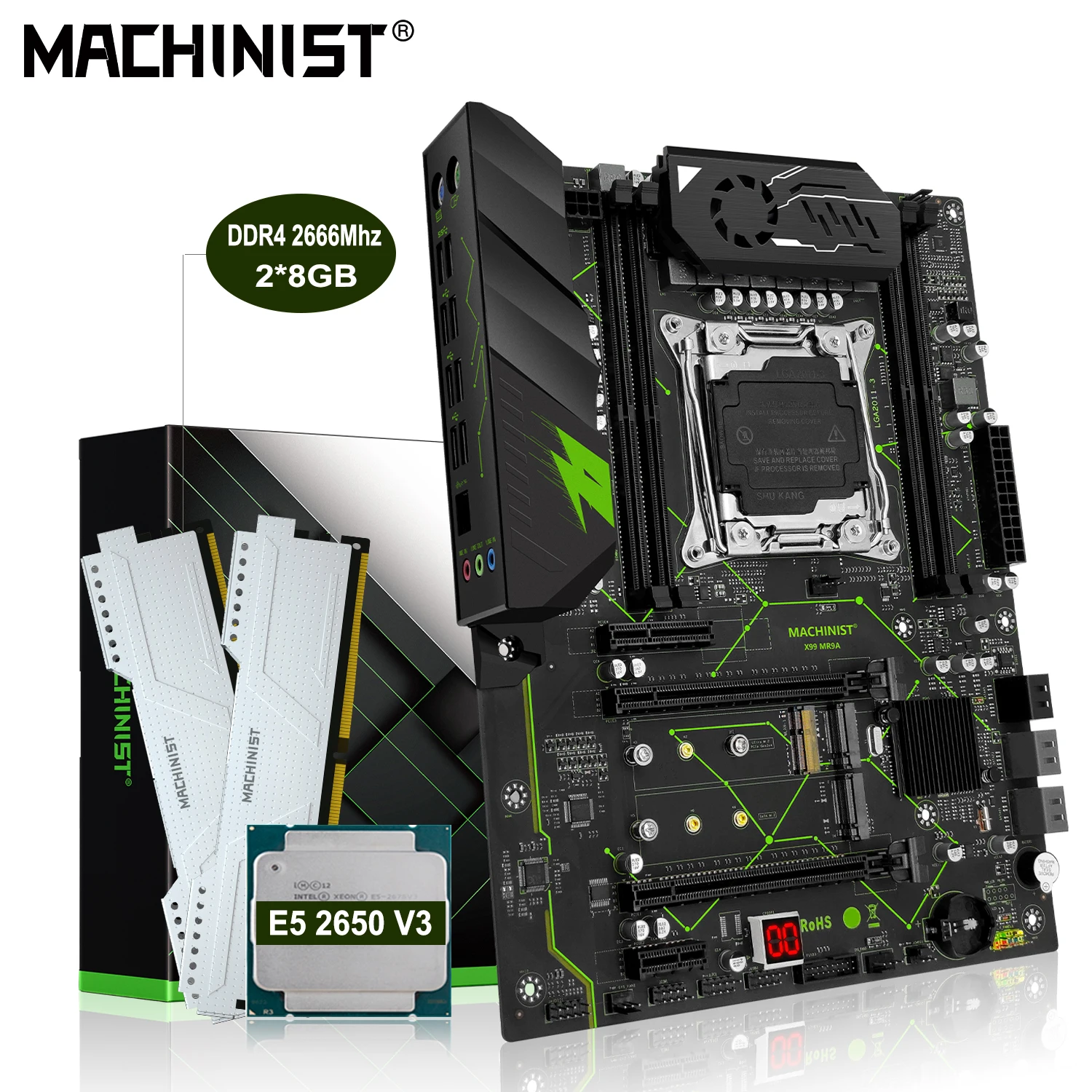 MACHINIST X99 материнская плата комплект с Xeon E5 2650 V3 CPU и 16 Гб (2*8G) DDR4 RAM 2666Mhz Память LGA 2011-3 Combo ATX usb MR9A 2,0
MACHINIST X99 материнская плата комплект с Xeon E5 2650 V3 CPU и 16 Гб (2*8G) DDR4 RAM 2666Mhz Память LGA 2011-3 Combo ATX usb MR9A 2,0